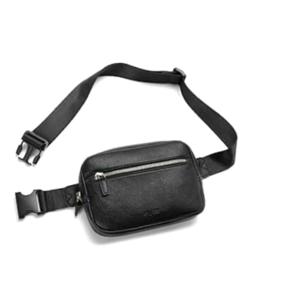 Crossbody Fanny Packs Waterproof Vegan Leather Waist Pack with Adjustable Strap